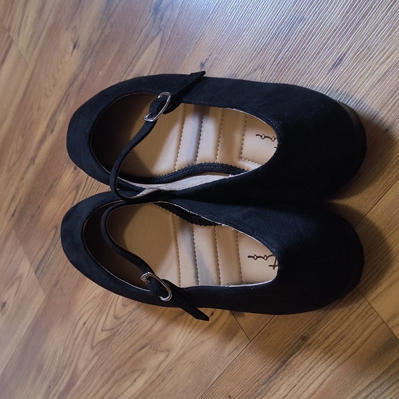 Mary Jane flat, faux suede, Sasha 18 - Picture 4 of 5